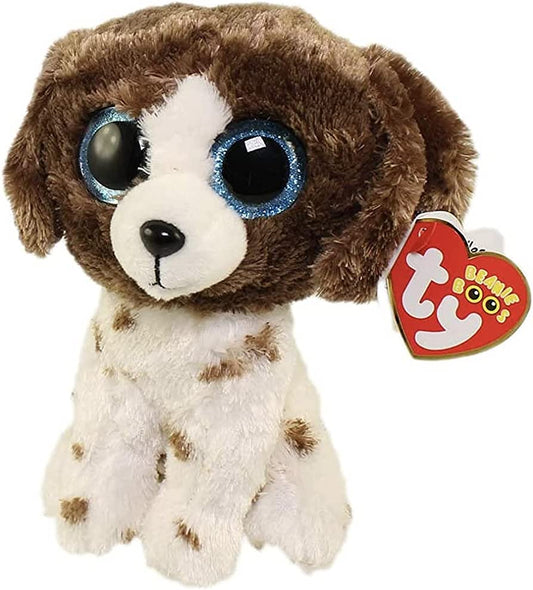 TY Beanie Boos MUDDLES - brown/white dog medium