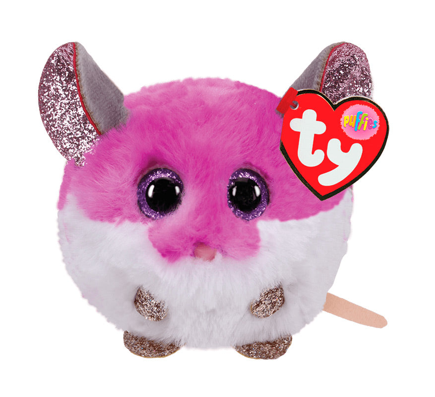 TY Puffies COLBY - purple mouse puf