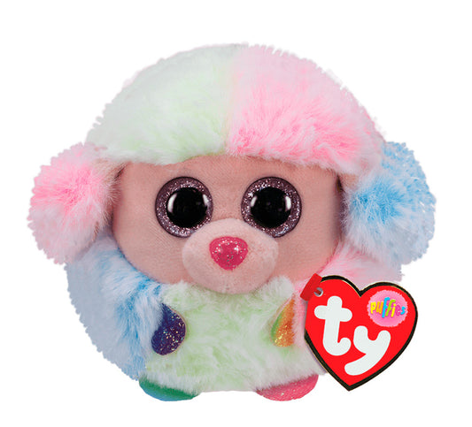 TY Puffies RAINBOW - poodle puf