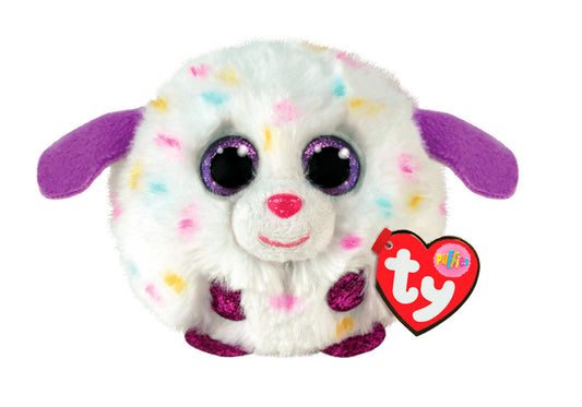 TY Puffies MUNCHKIN - white dog puf