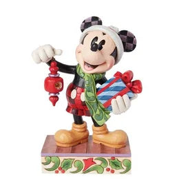 Mickey Mouse Julefigur med gave